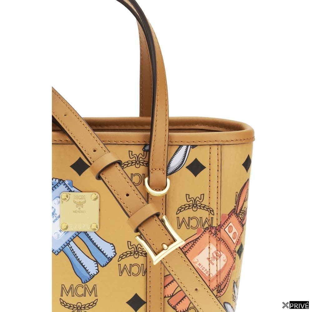 Beige Fabric Shoulder Bag — 4