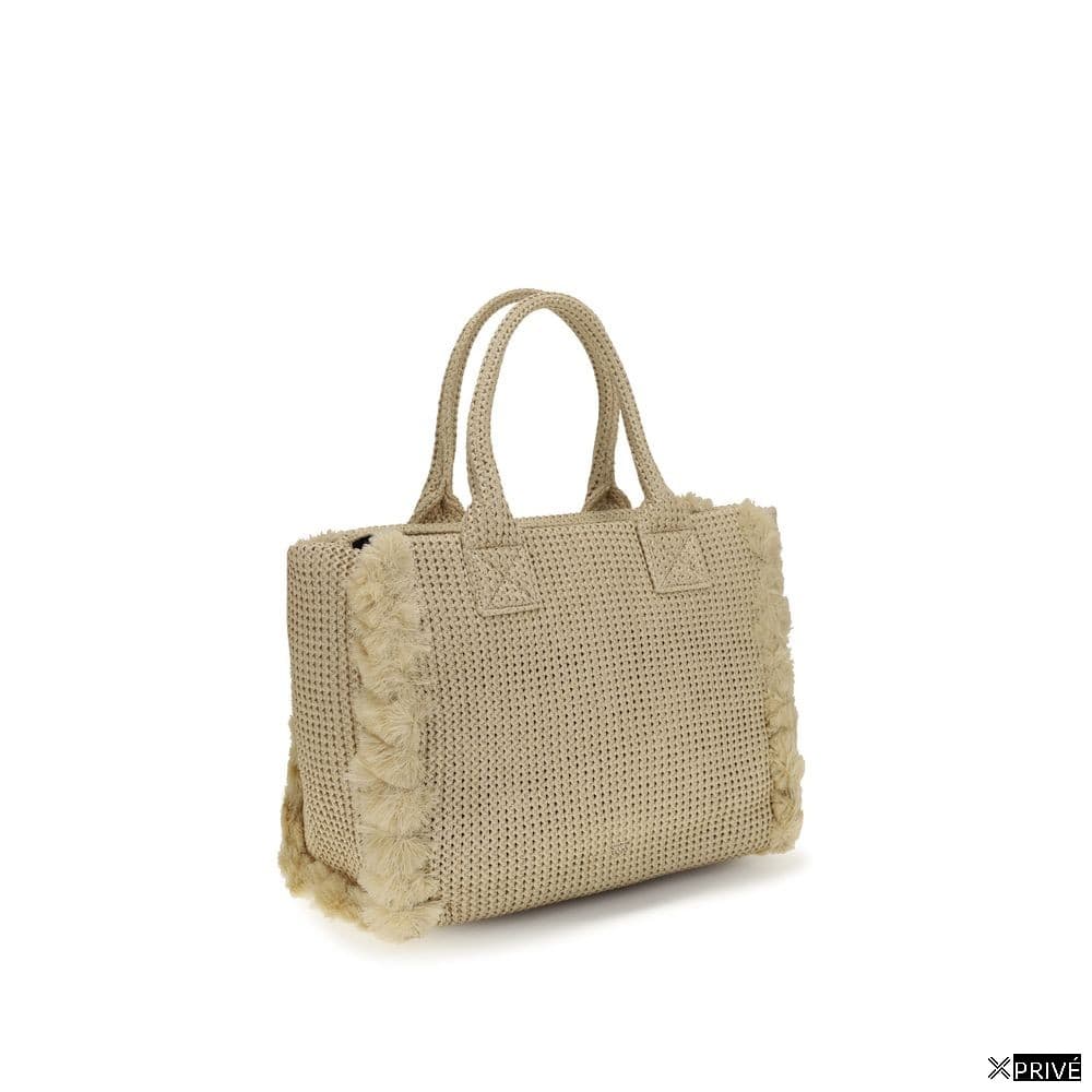 Sac bandoulière beige en Raphia — 3