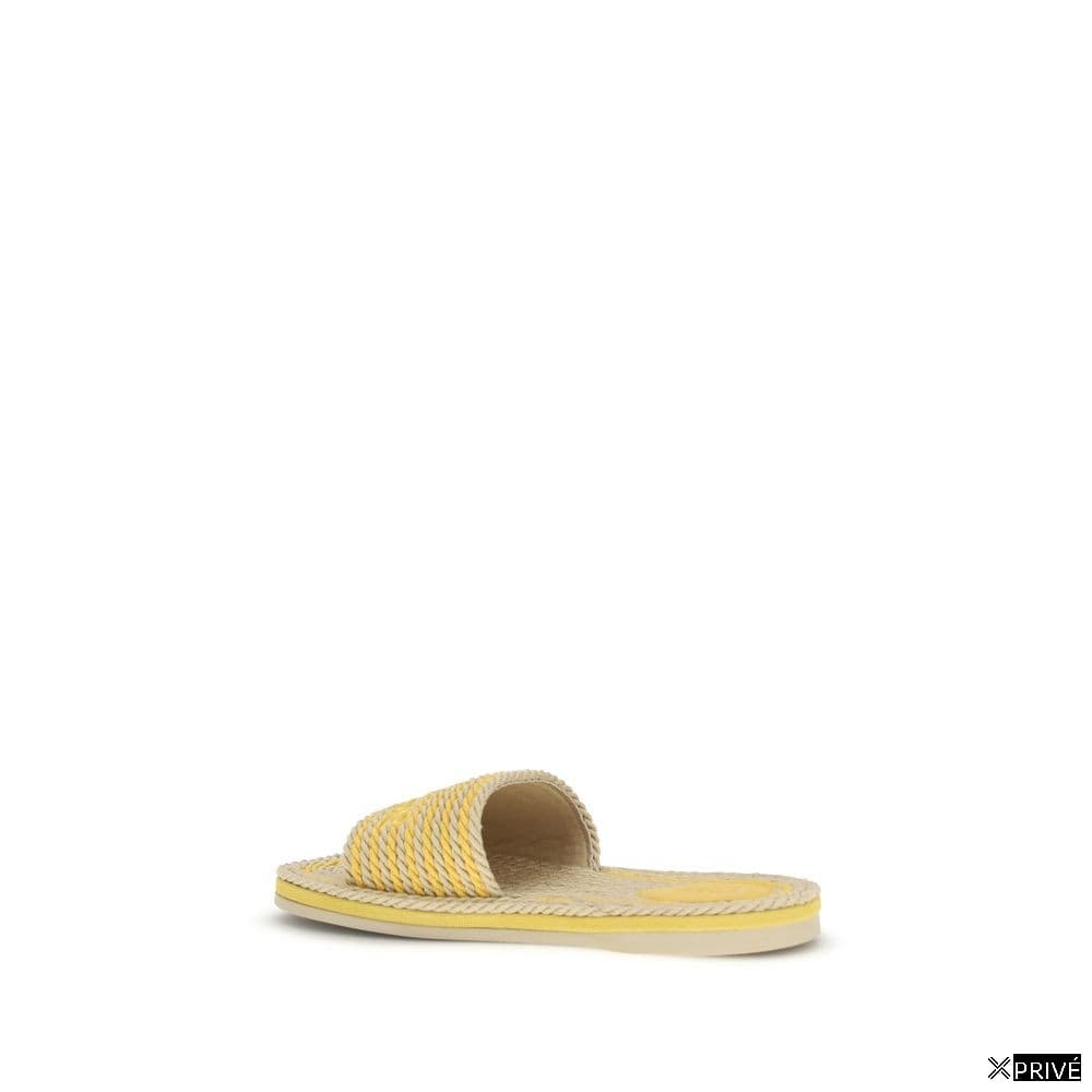 Beige Raffia Sandals — 3