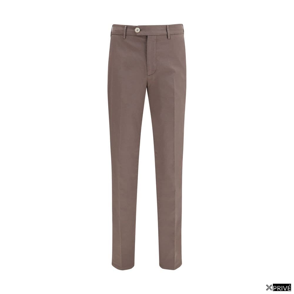 Jeans brun en Coton — 1