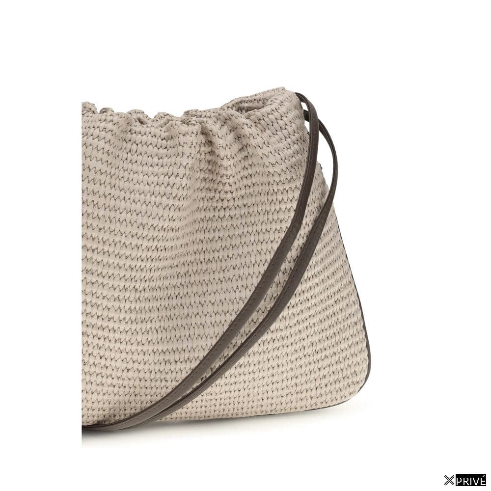 Sac à main beige en Coton — 4