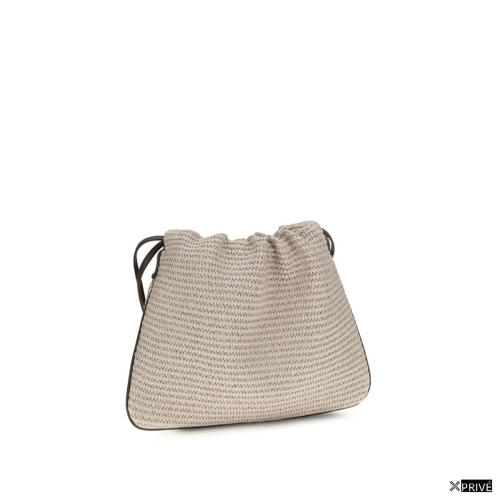 Sac à main beige en Coton — 2