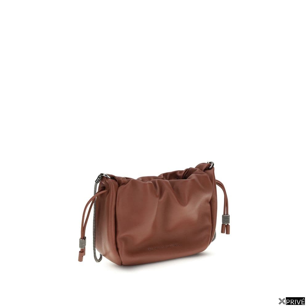 Sac bandoulière brun — 2