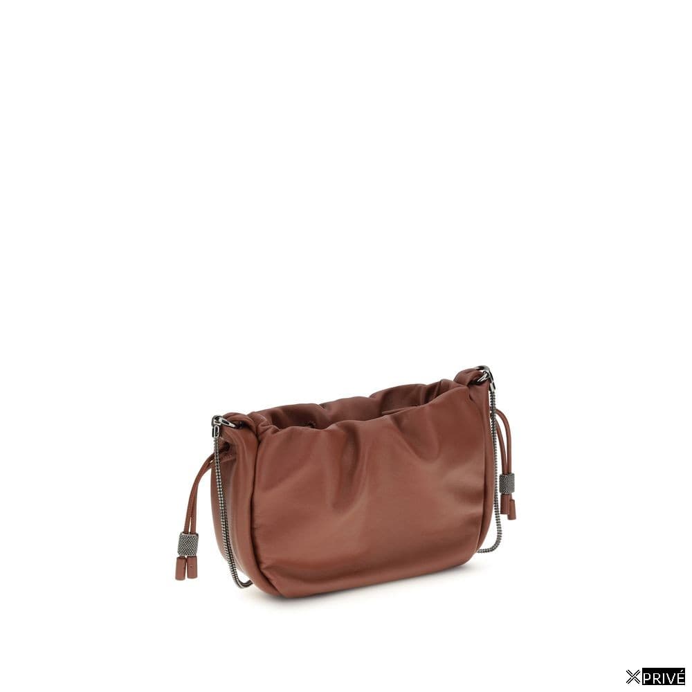 Sac bandoulière brun — 3