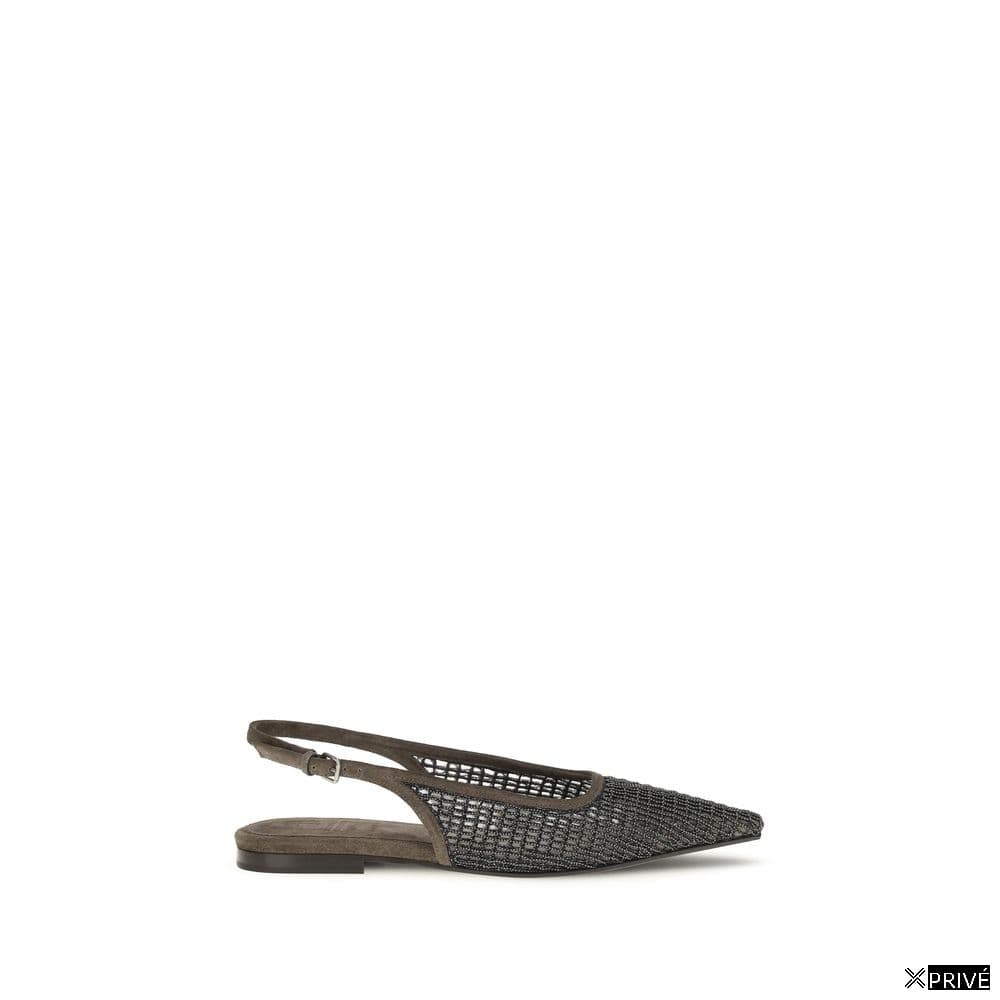 Chaussures plates brunes — 1