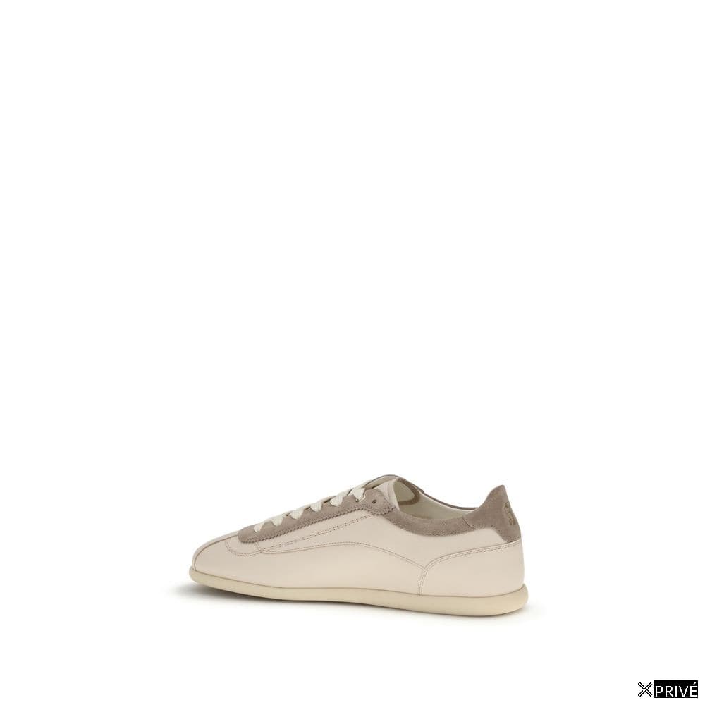 Chaussures de sport beiges en Cuir — 3