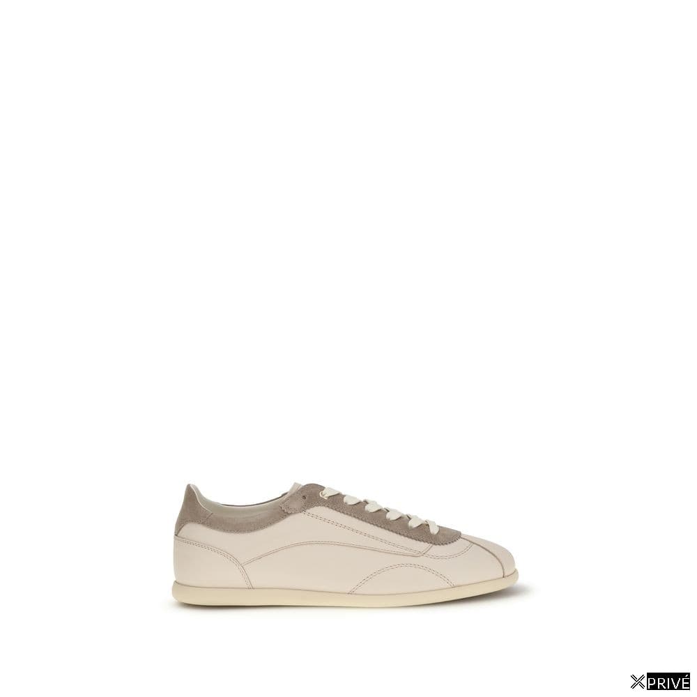 Chaussures de sport beiges en Cuir — 1