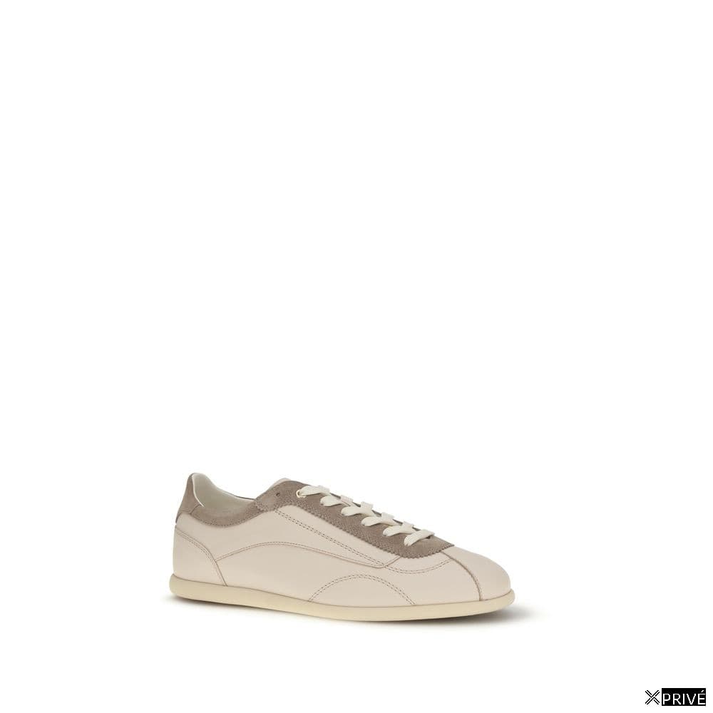Chaussures de sport beiges en Cuir — 2