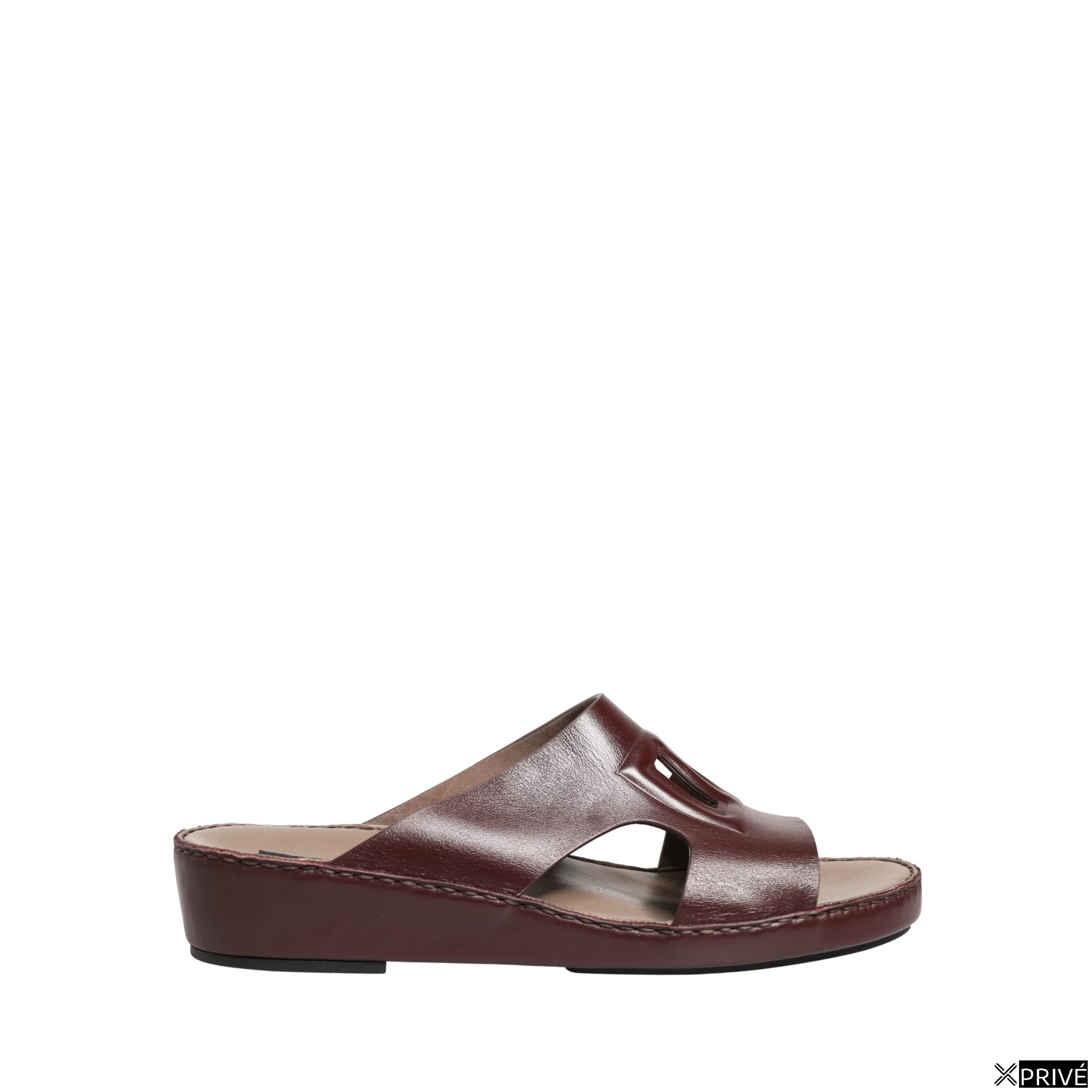 Sandales bordeaux en Cuir — 1