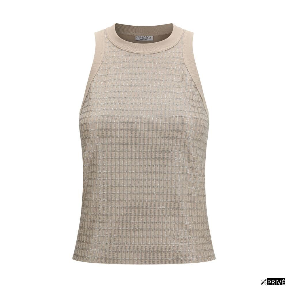 Top beige en Coton — 1