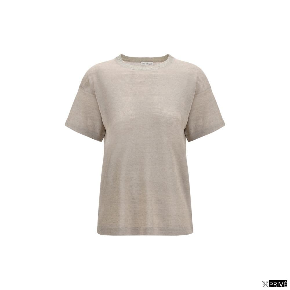 Top beige en Lin — 1
