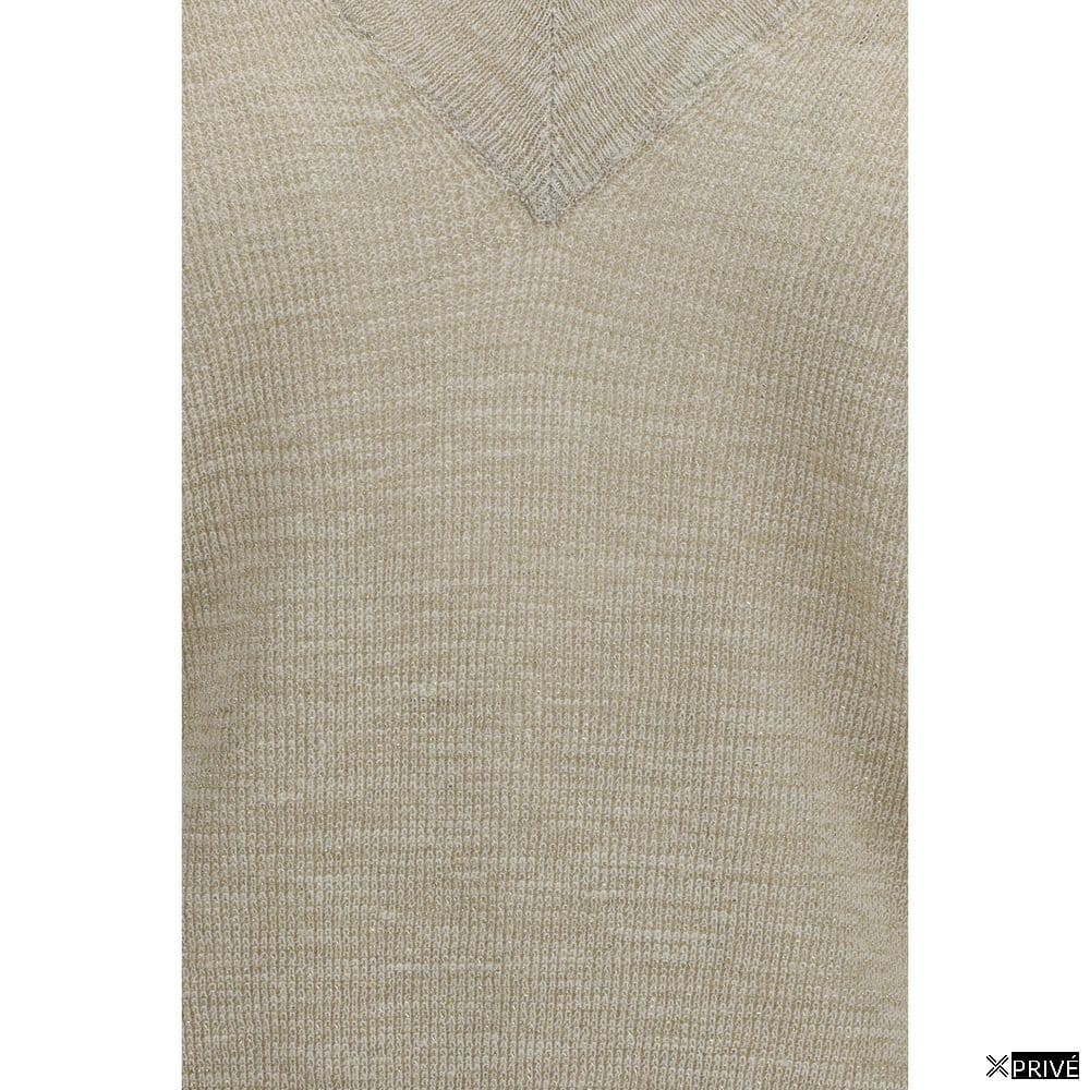 Pull beige en Lin — 3