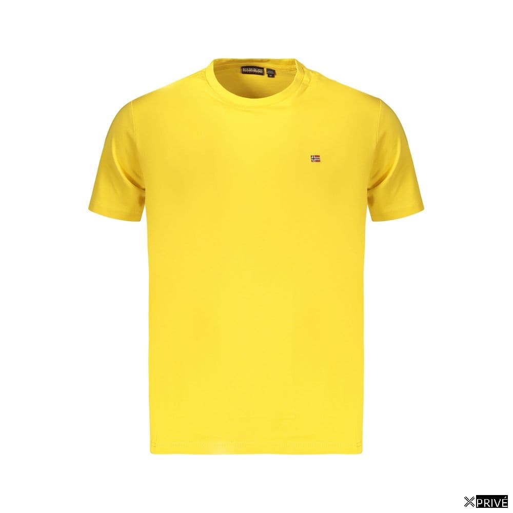 T-shirt jaune en Coton