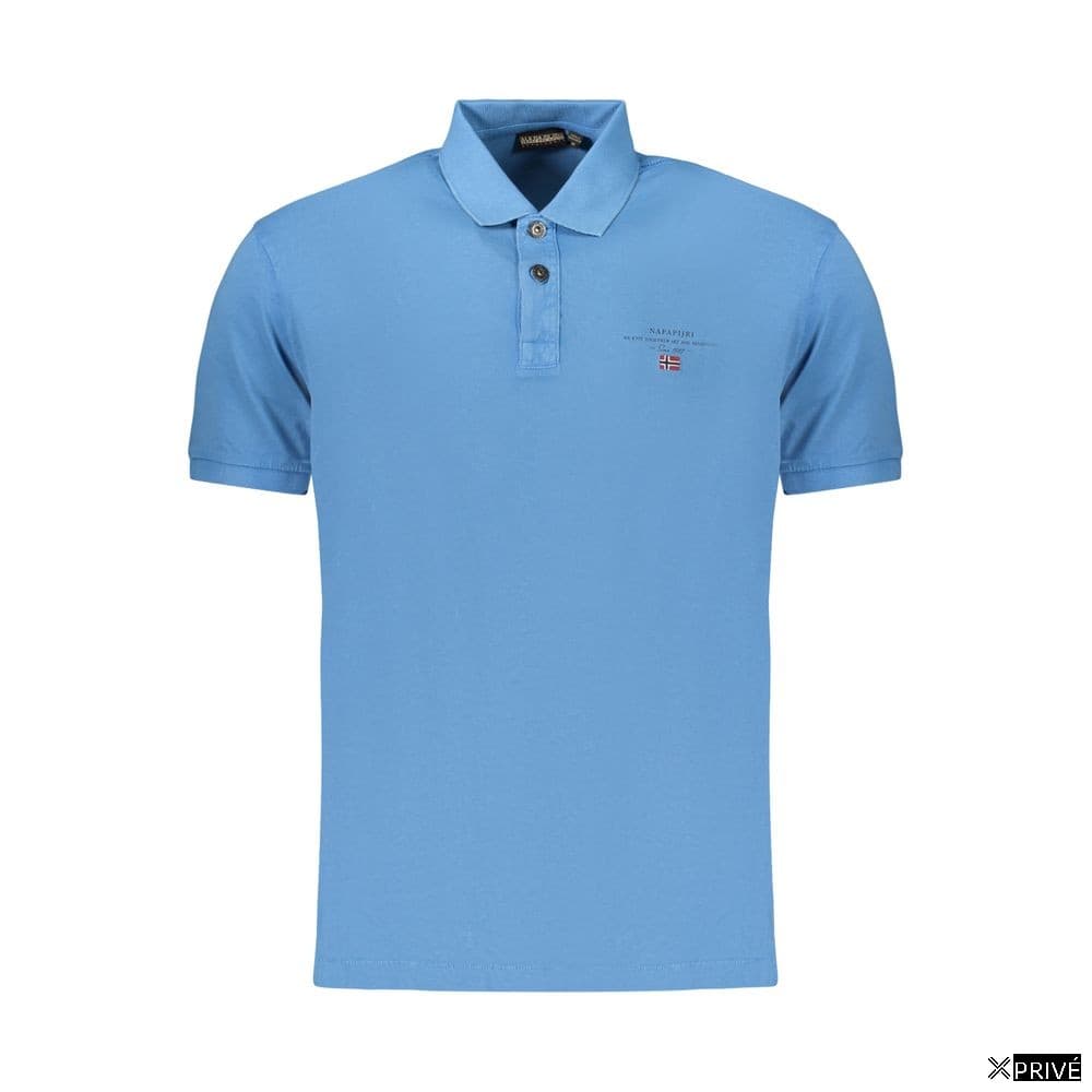 Polo bleu en Coton — 1