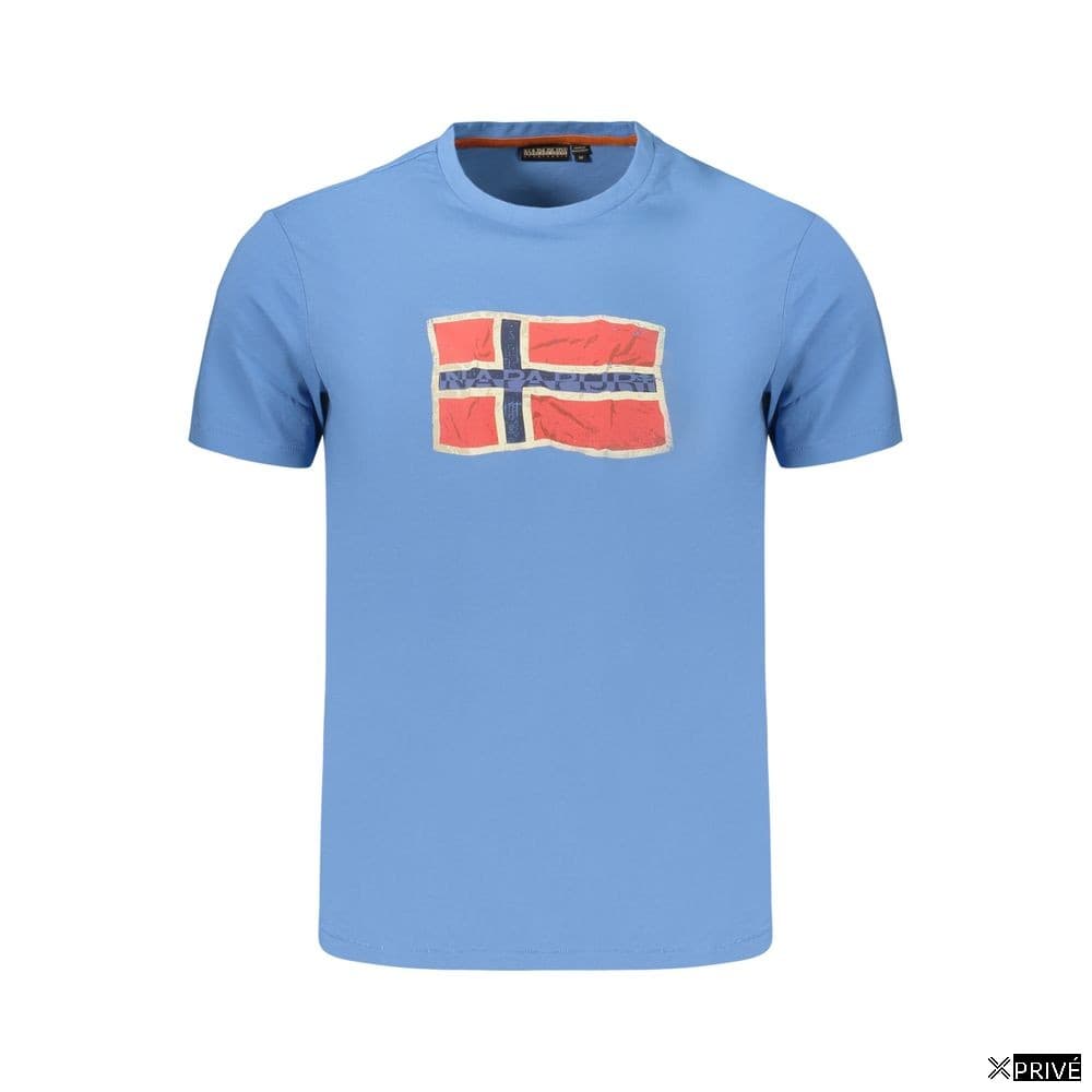 T-shirt bleu en Coton — 1