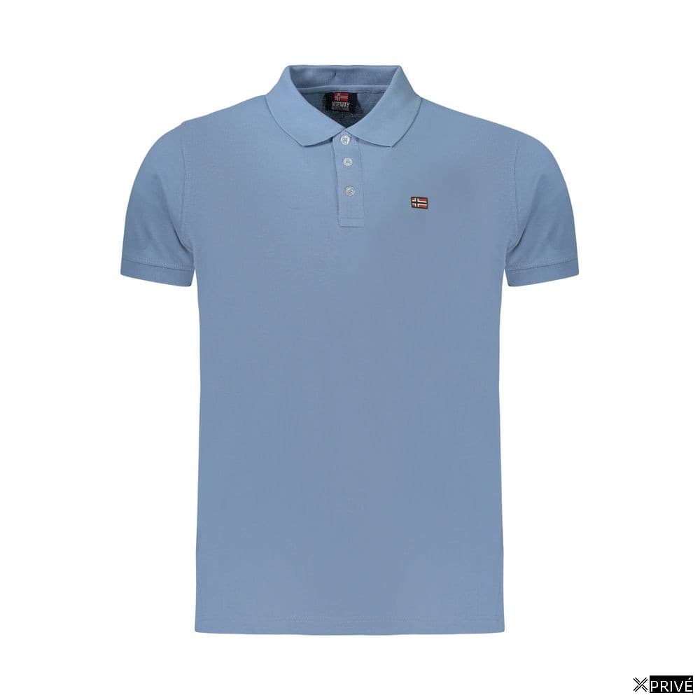 Polo bleu en Coton — 1