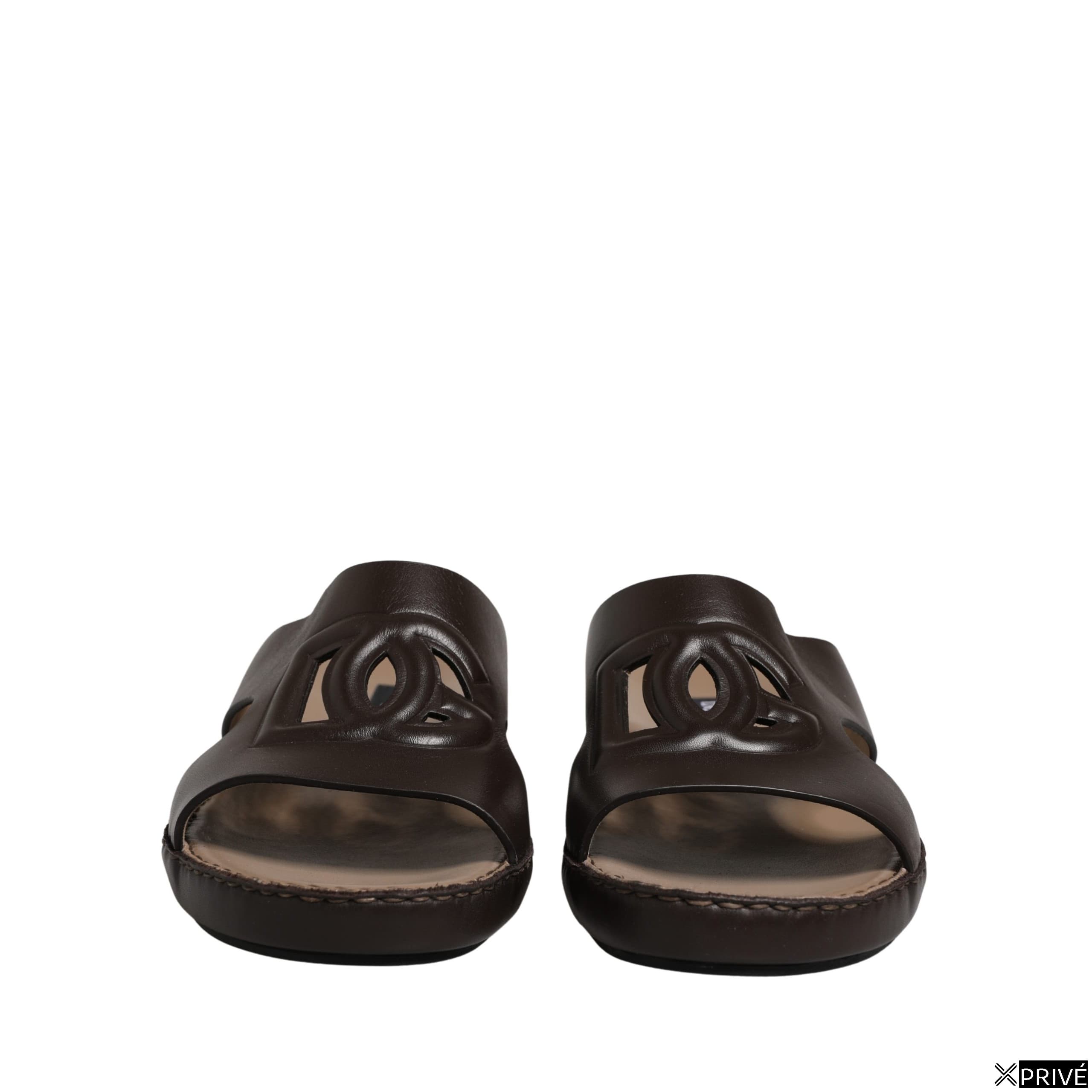 Sandales brunes en Cuir — 6