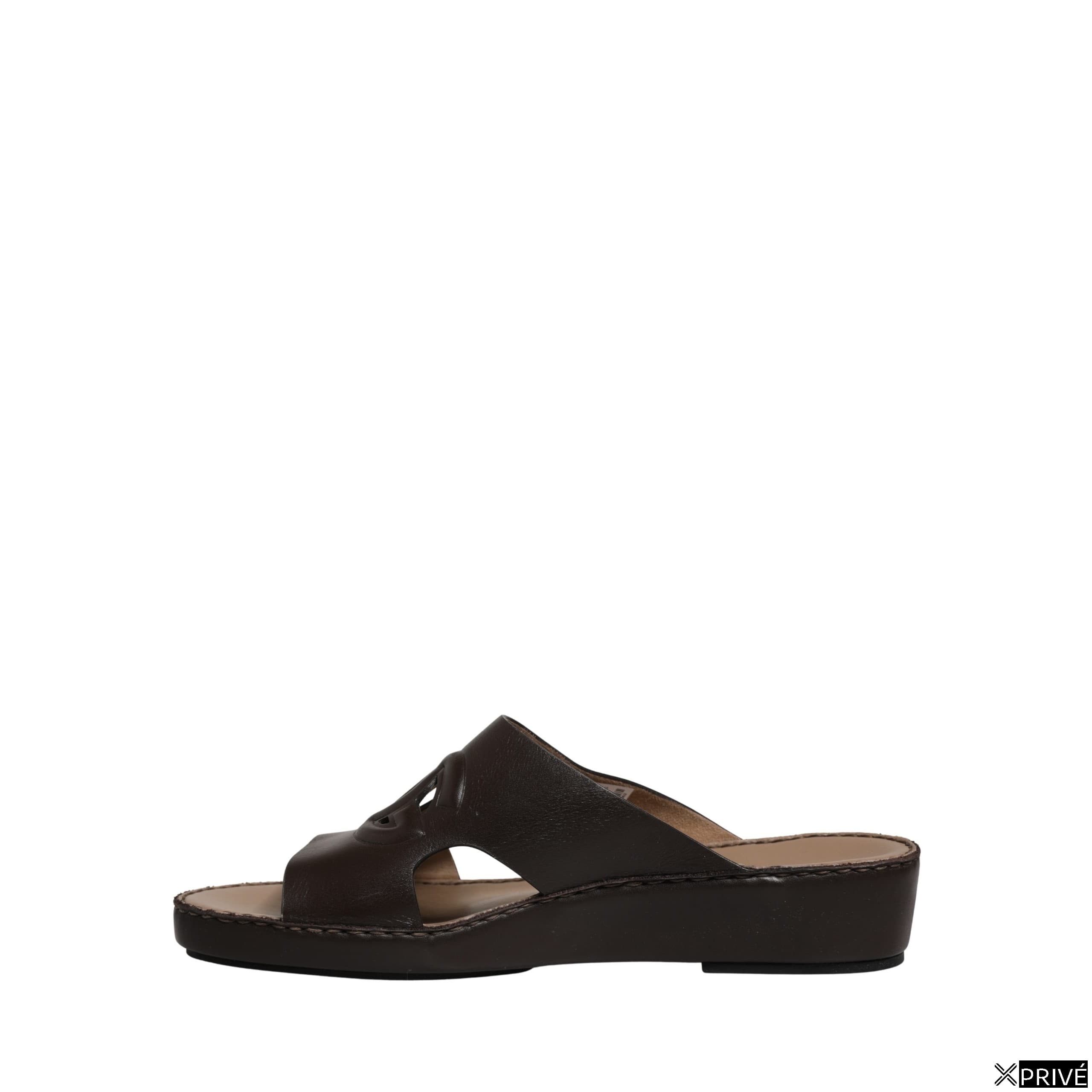 Sandales brunes en Cuir — 4