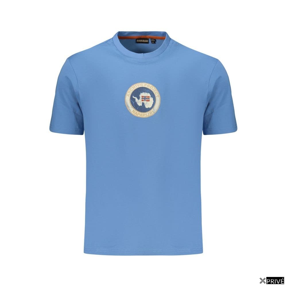 T-shirt bleu en Coton — 1