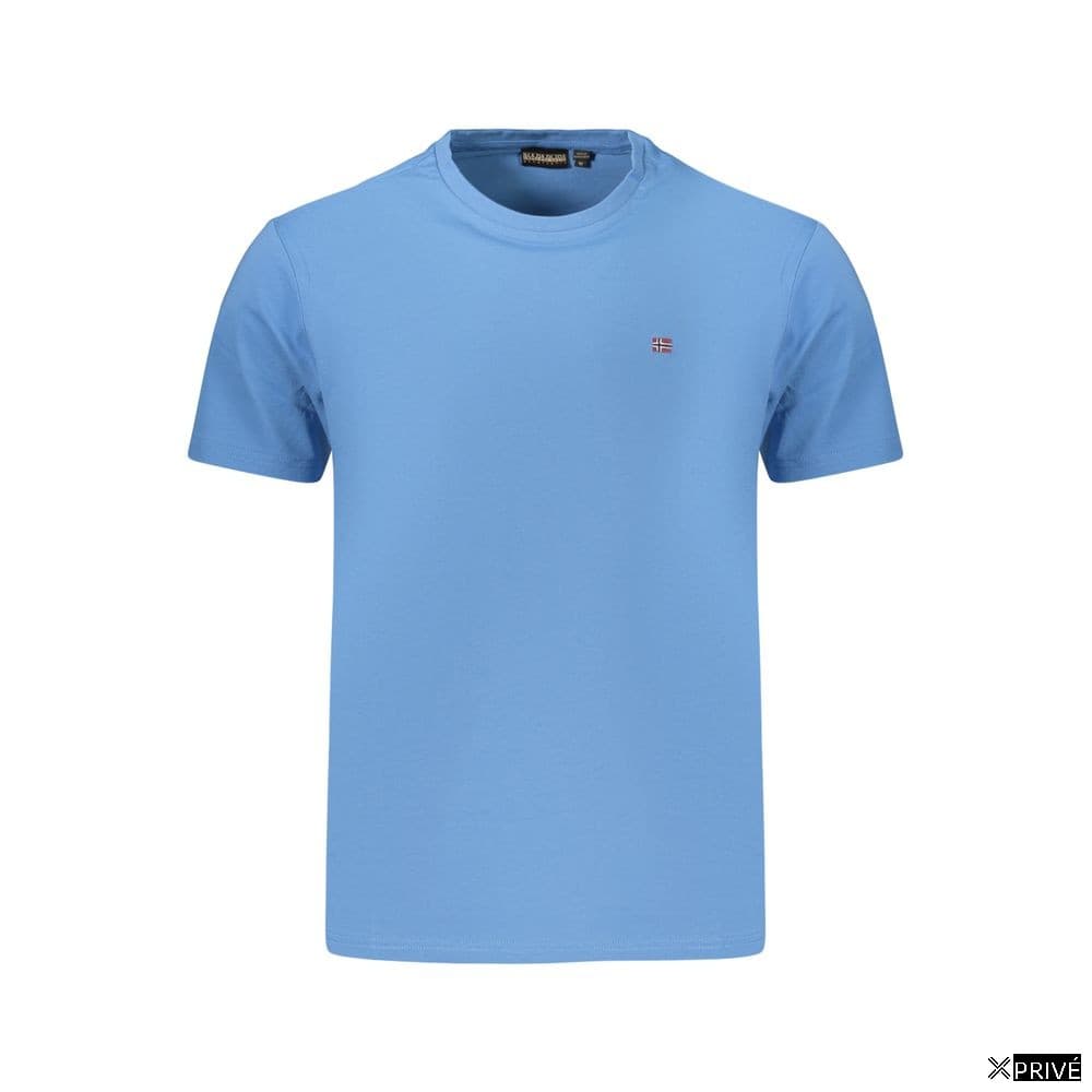 T-shirt bleu en Coton