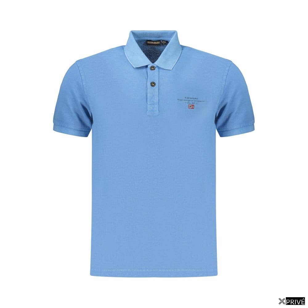 Polo bleu en Coton — 1