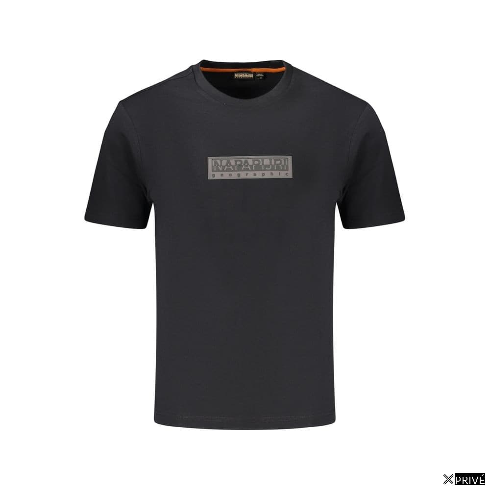 T-shirt noir en Coton