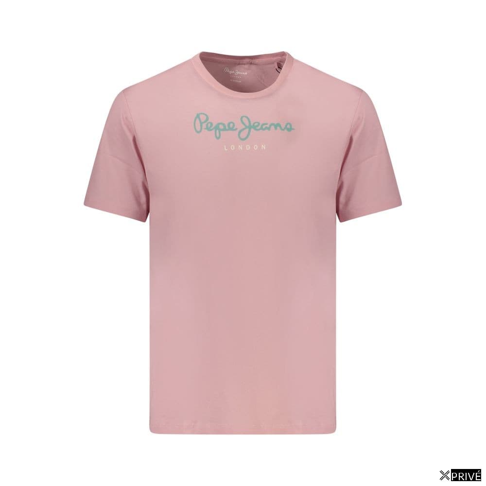 T-shirt rose en Coton