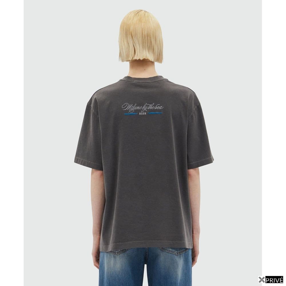T-shirt noir en Coton — 3