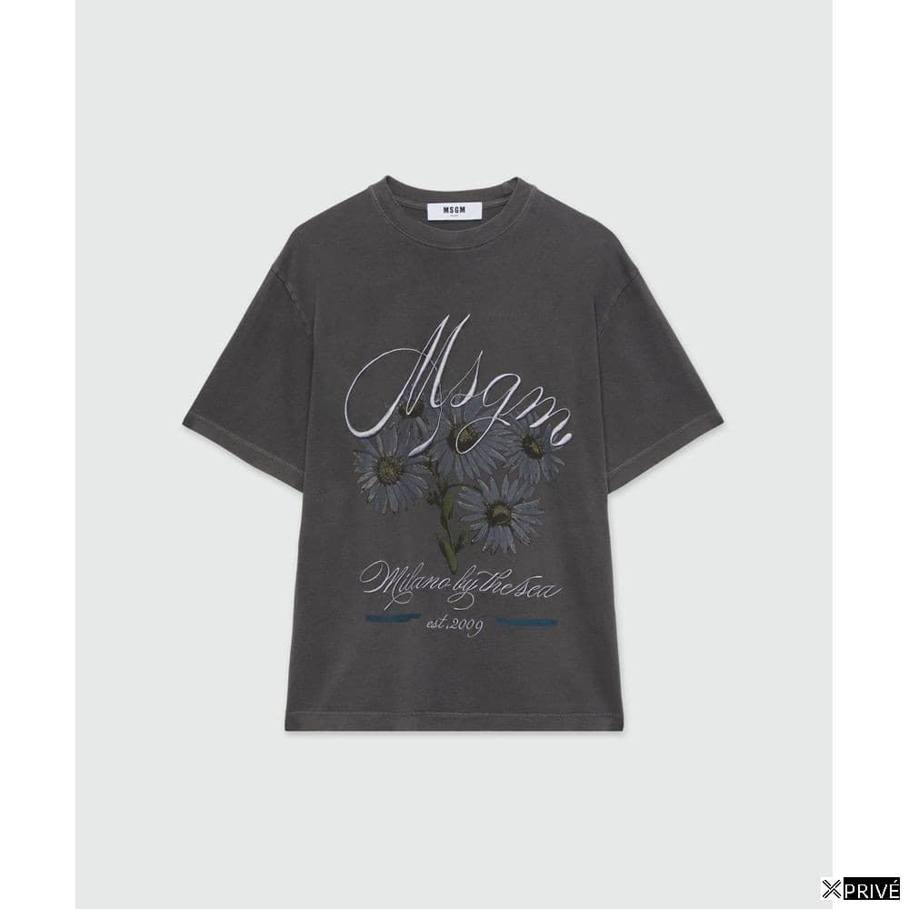 T-shirt noir en Coton — 1