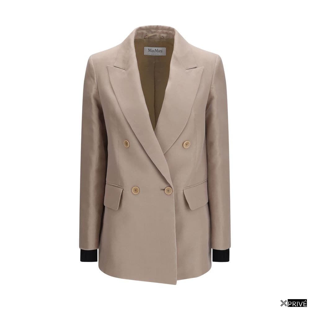 Costume et blazer beige en Soie — 1