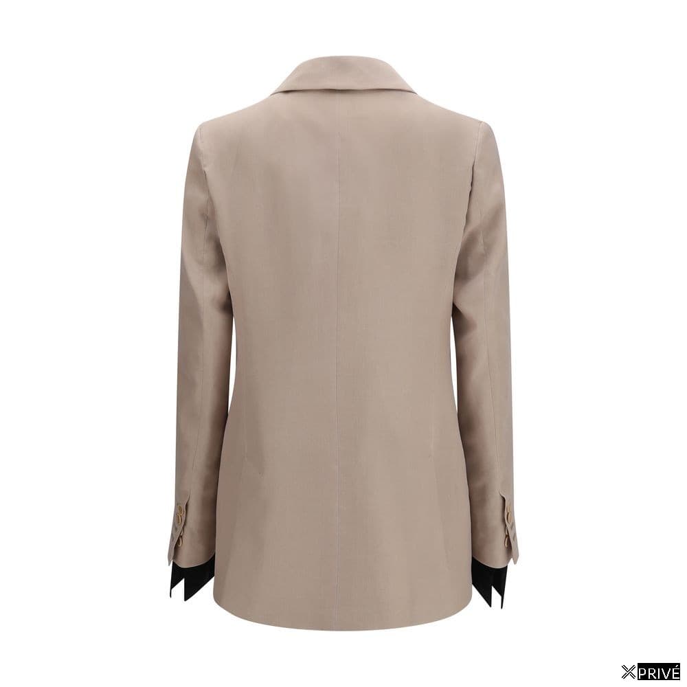 Costume et blazer beige en Soie — 2