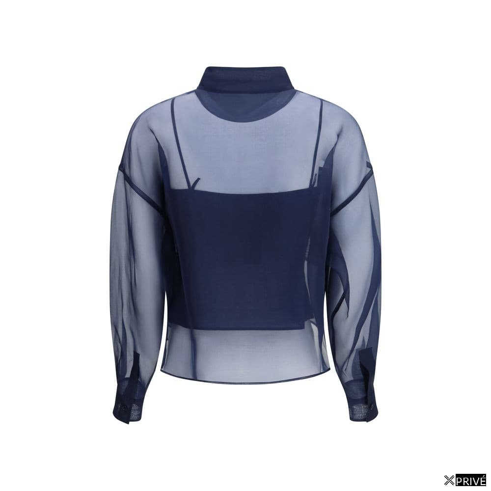 Chemise bleue en Soie — 2