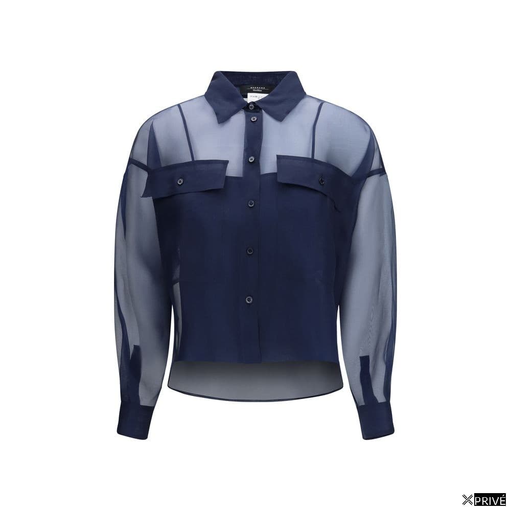 Chemise bleue en Soie — 1