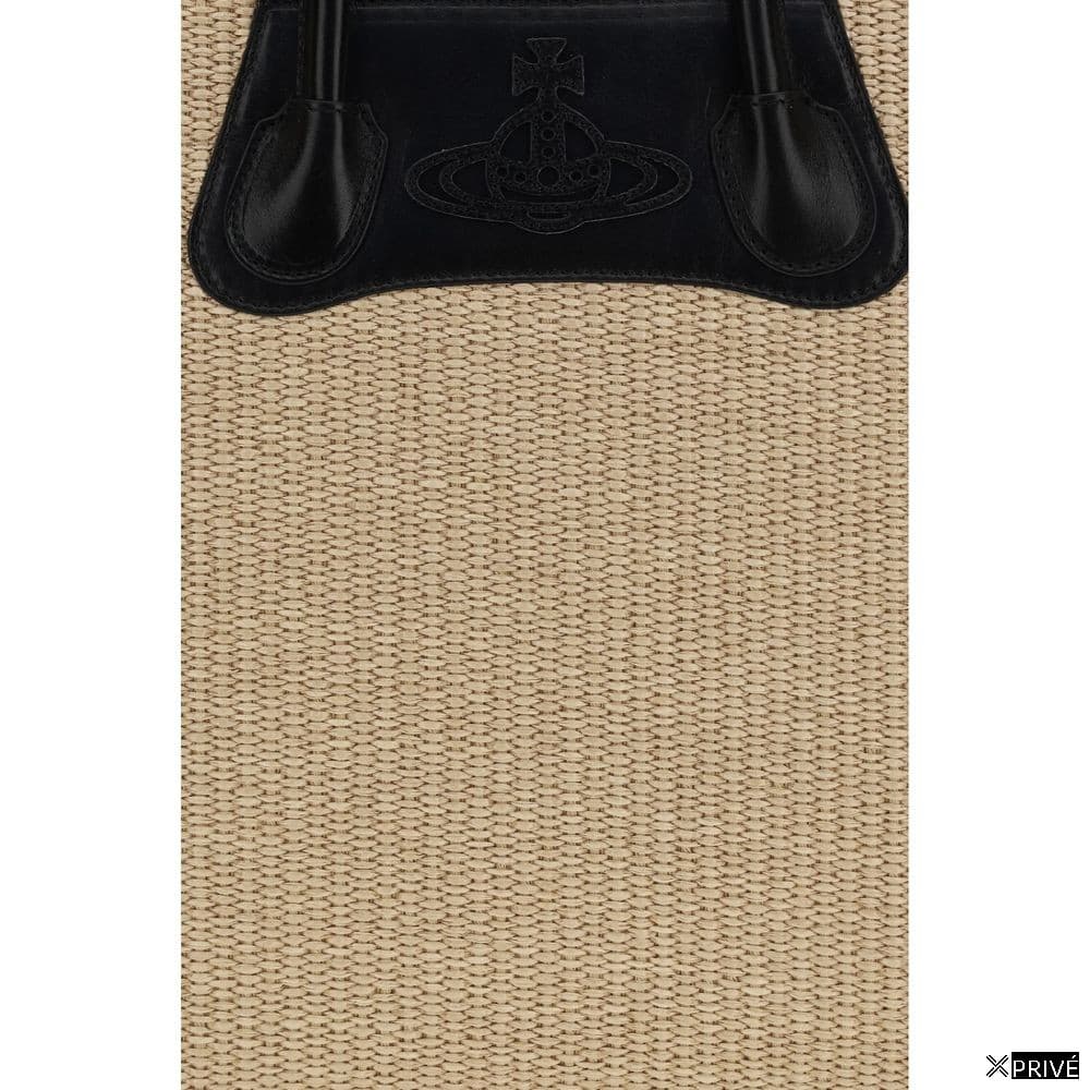 Sac bandoulière beige en Raphia — 4
