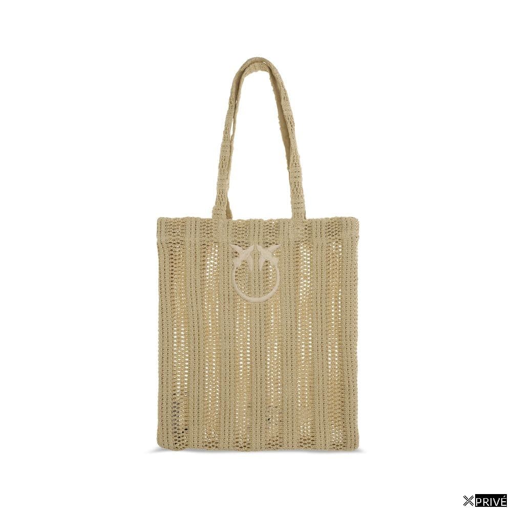 Sac bandoulière beige en Raphia — 1