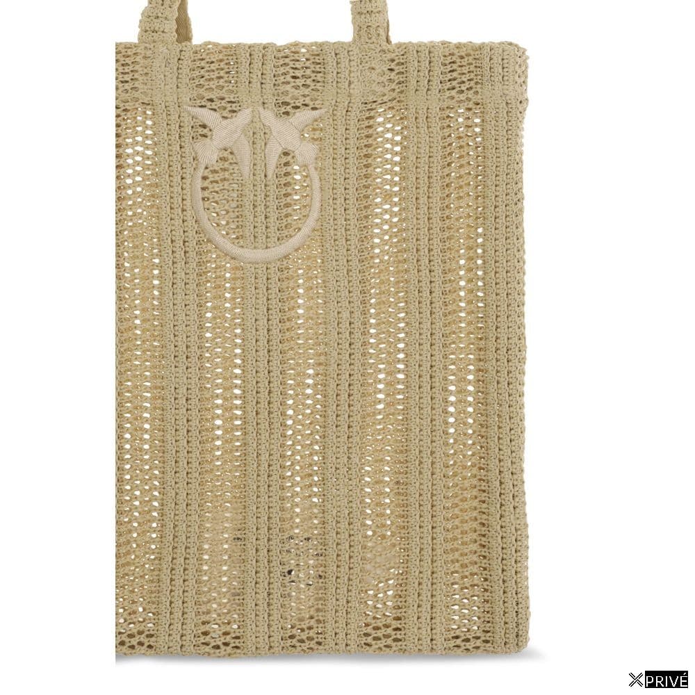 Sac bandoulière beige en Raphia — 3