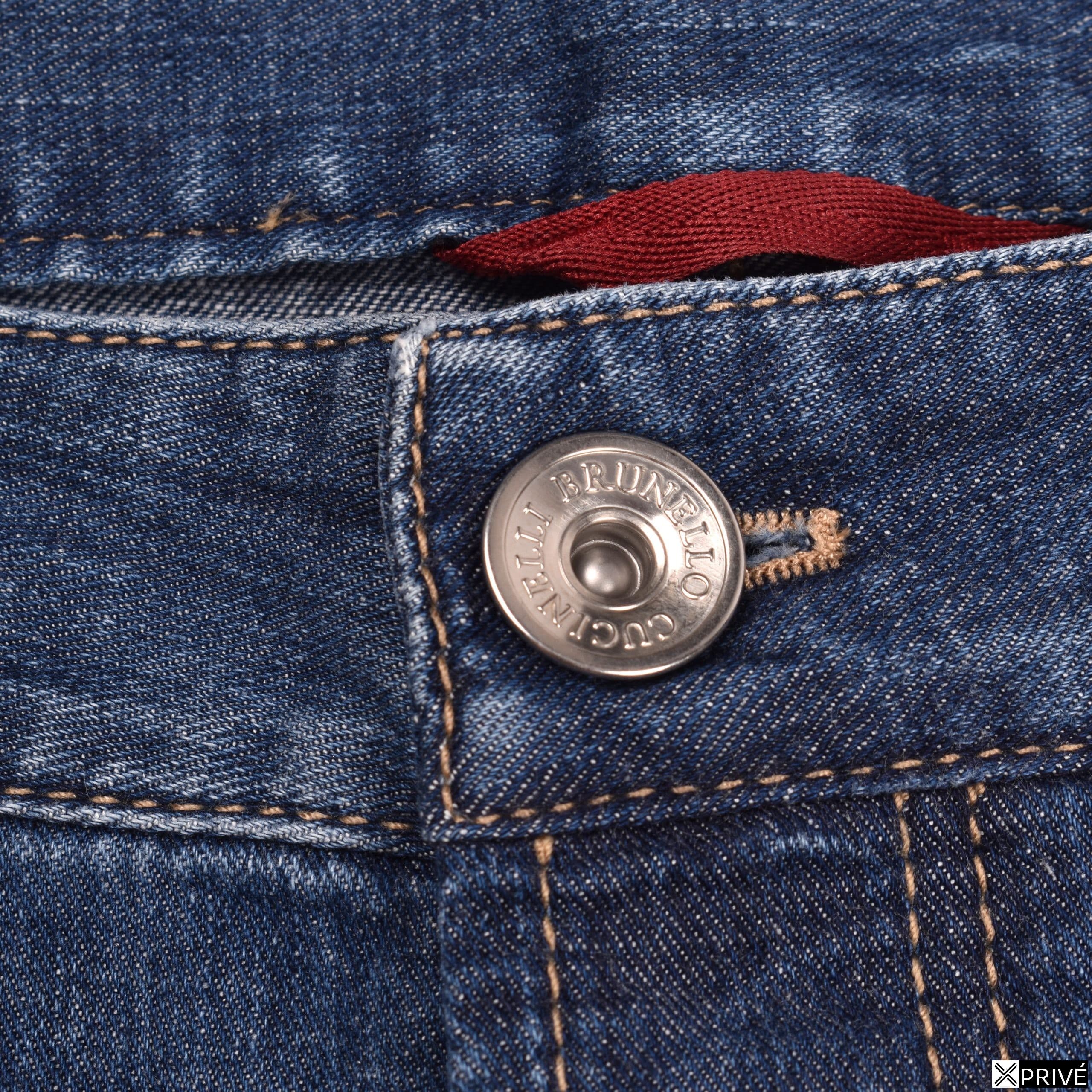 Jeans bleu en Coton — 4