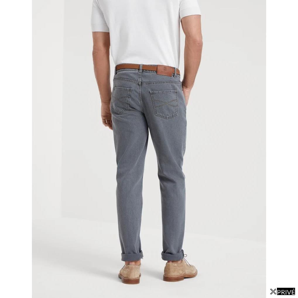 Jeans bleu clair en Coton — 2