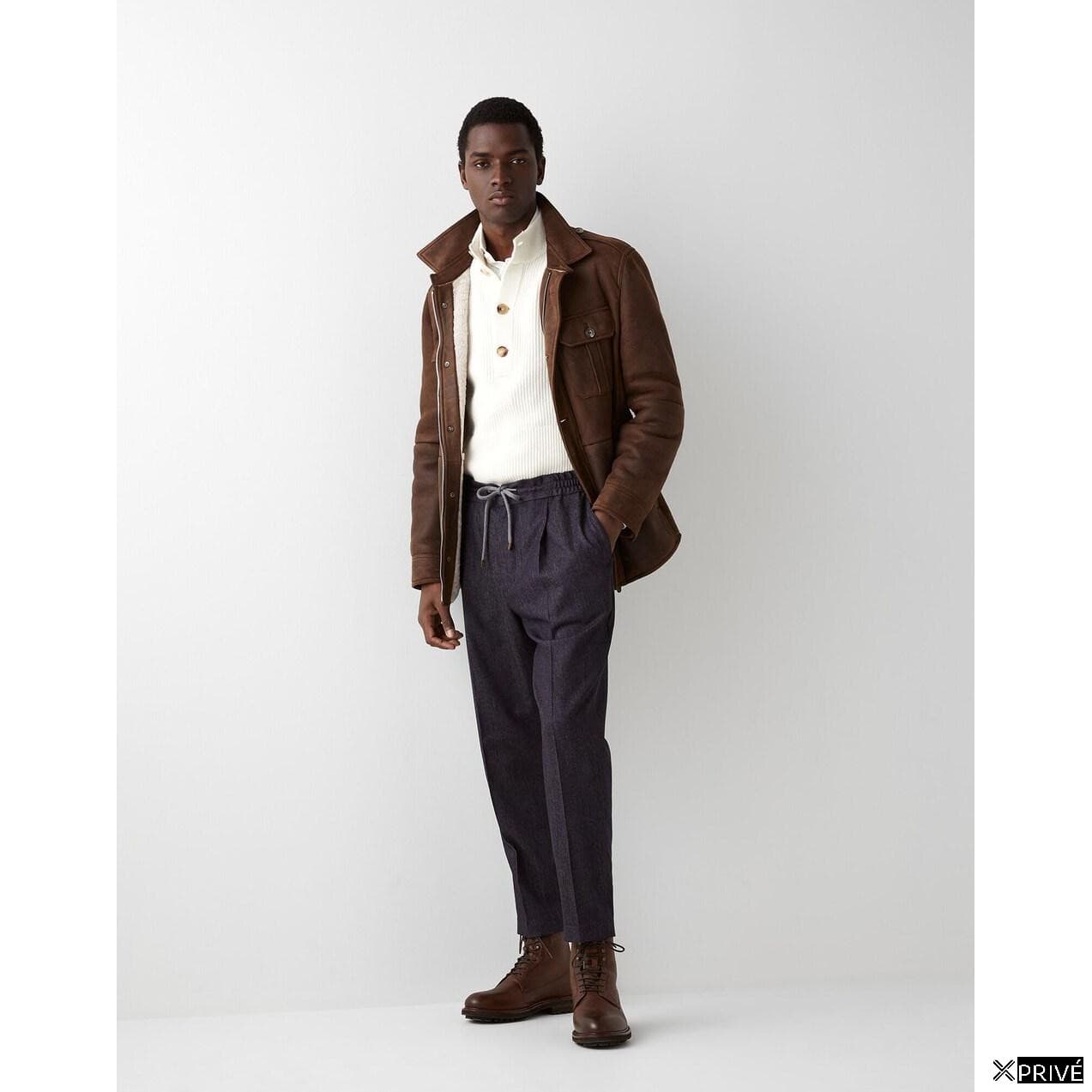 Blue Wool Pants — 1