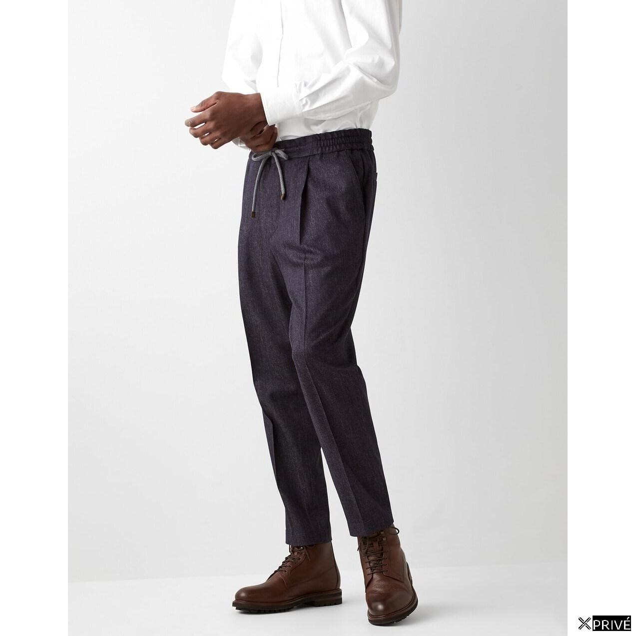 Blue Wool Pants — 4