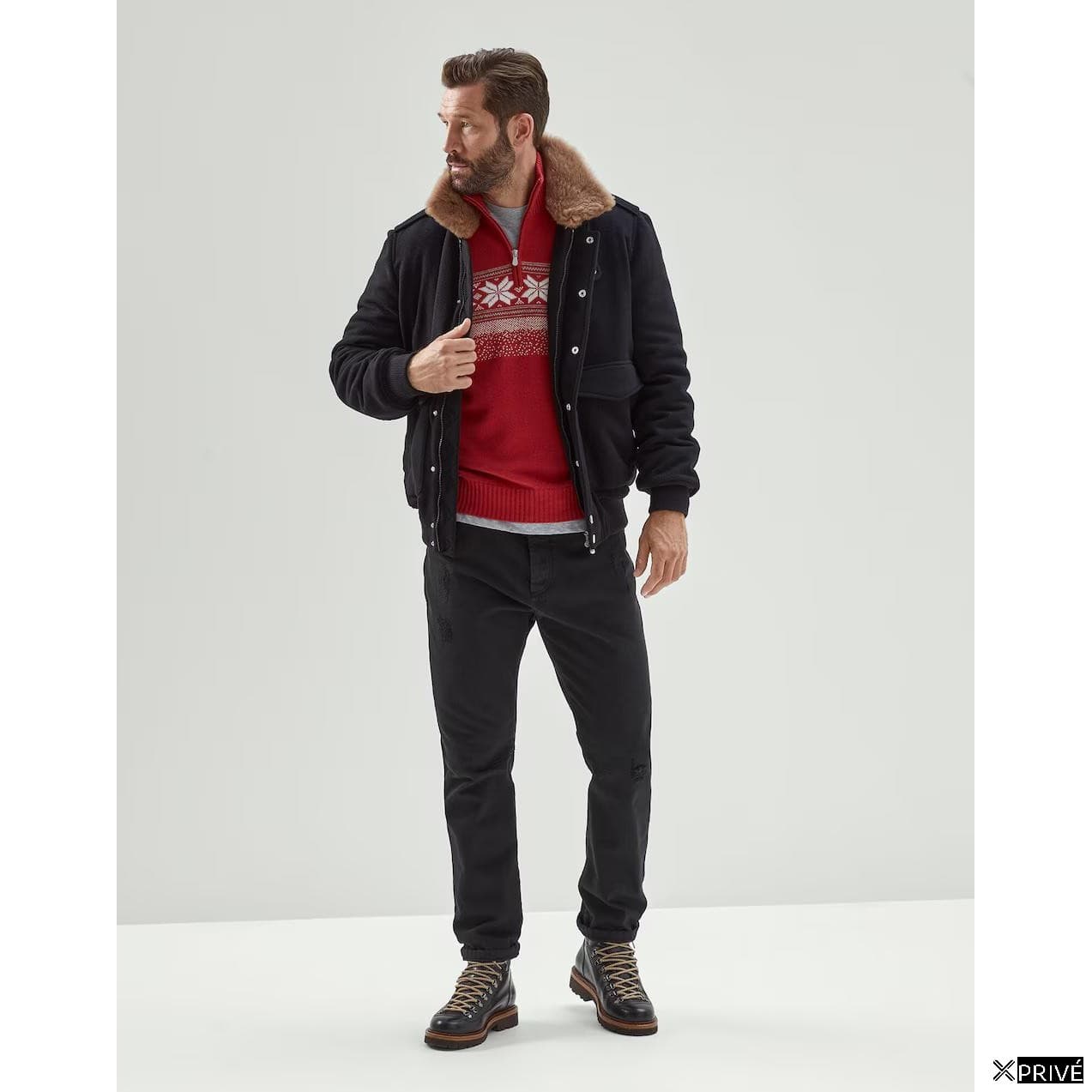 Red Cashmere Sweater — 3