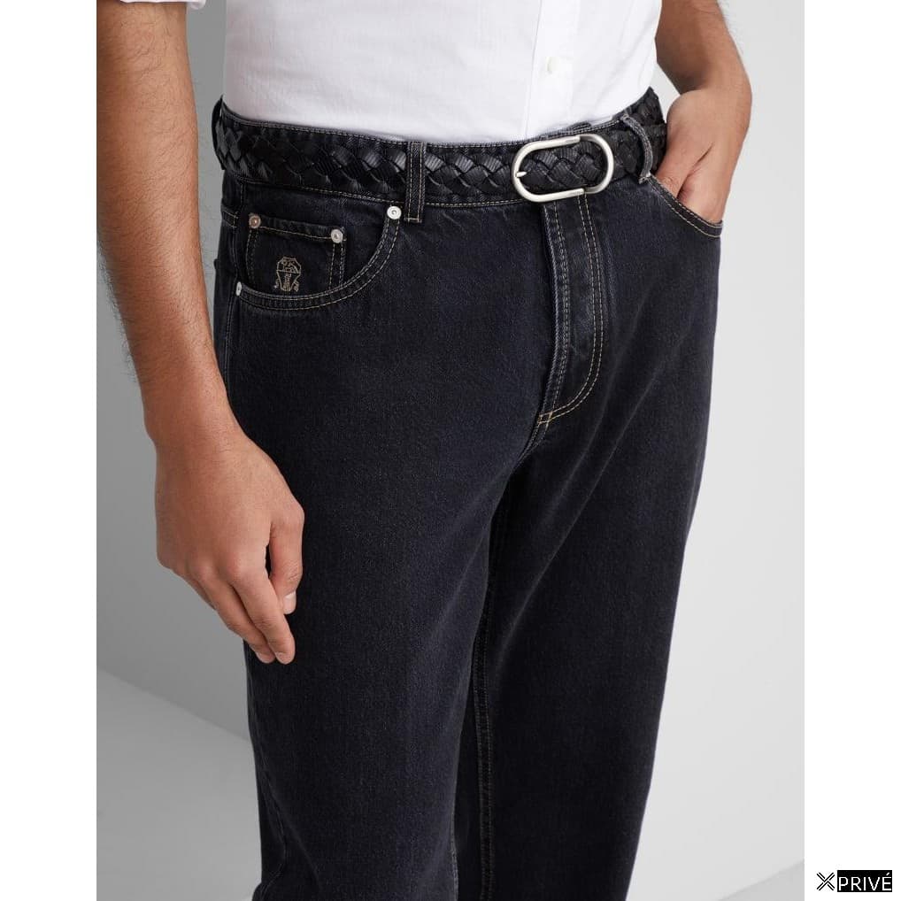Jeans bleu en Coton — 3