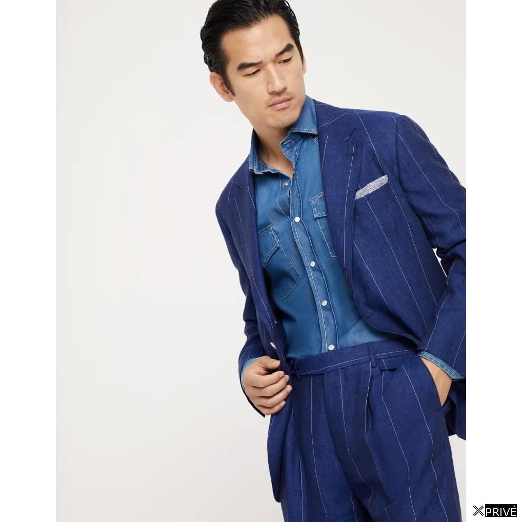 Blue Linen Blazer — 5