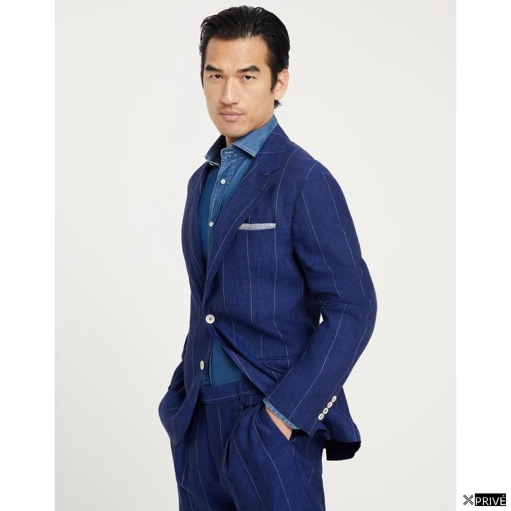 Blue Linen Blazer — 1