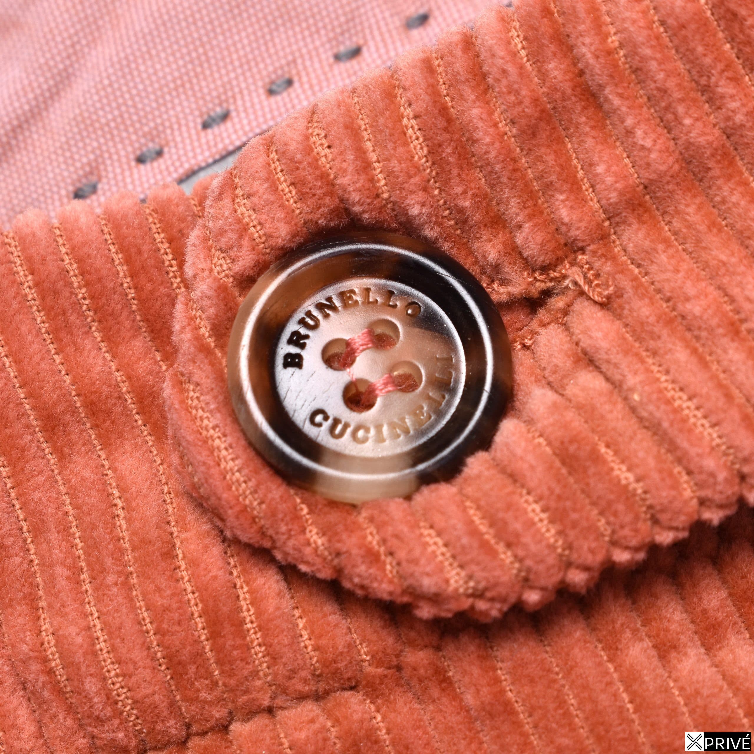 Orange Cotton Casual Pants — 3