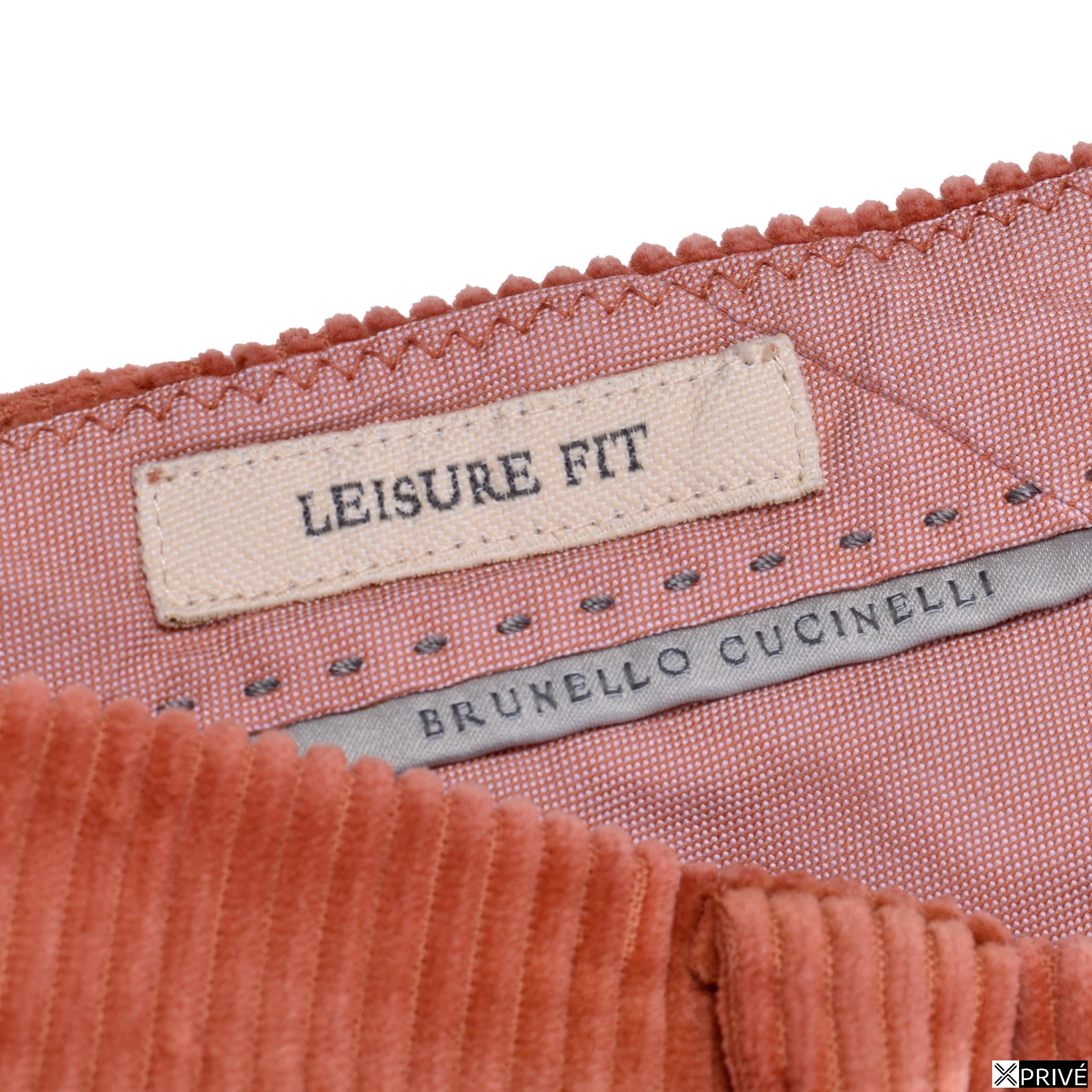 Orange Cotton Casual Pants — 4