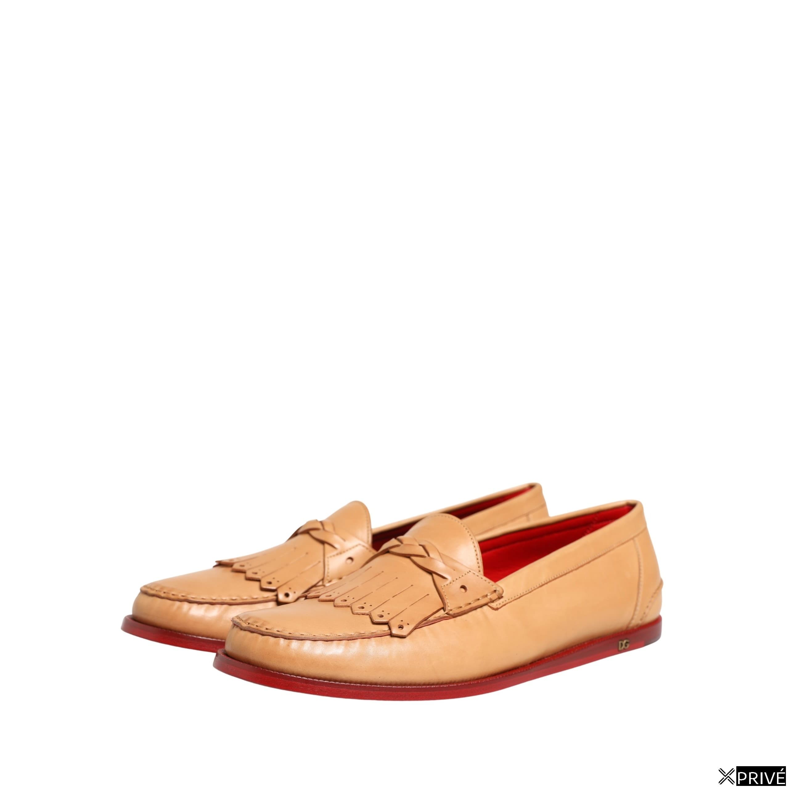 Mocassin beige en Cuir — 5