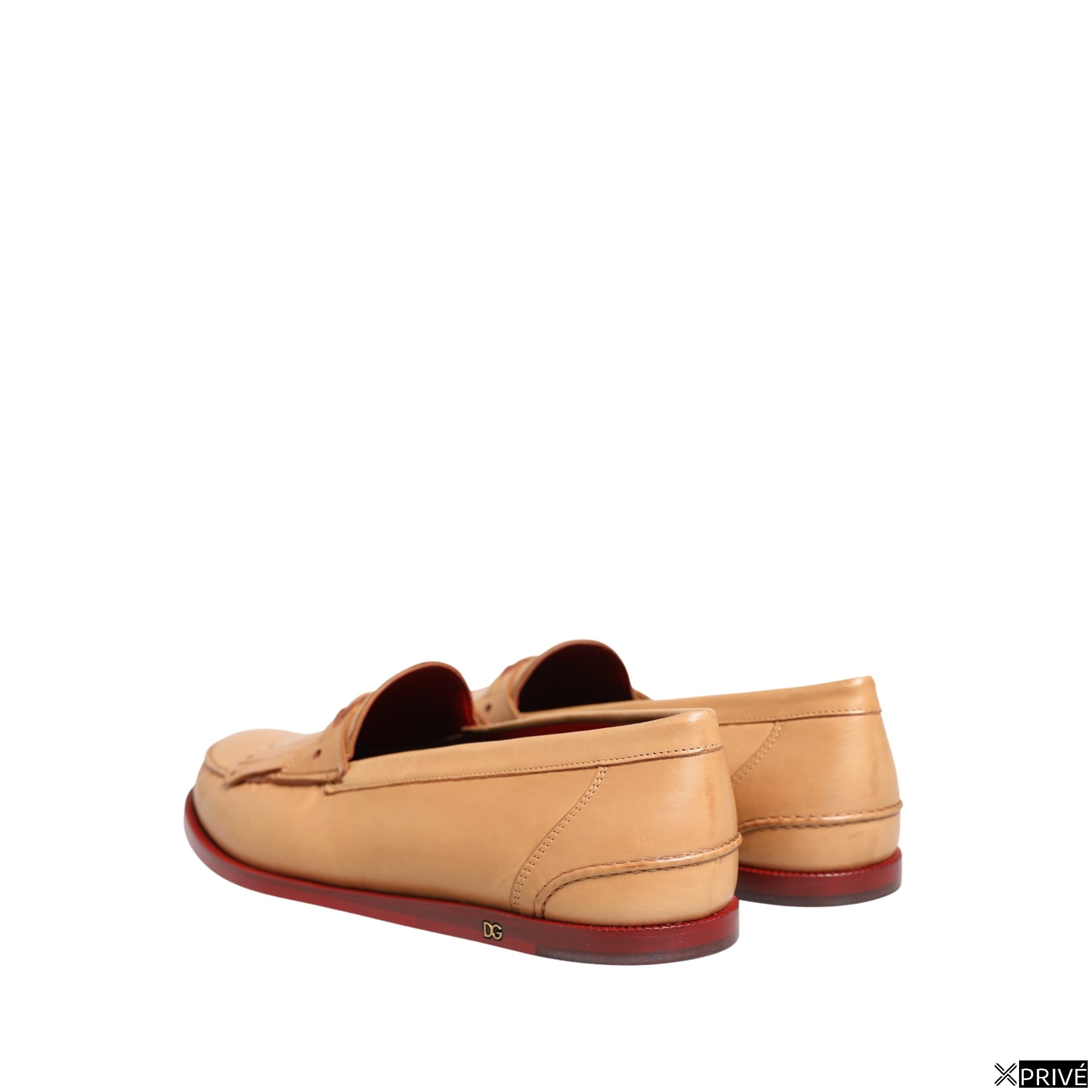 Mocassin beige en Cuir — 6