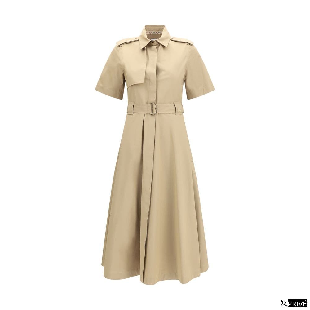 Robe beige en Coton — 1