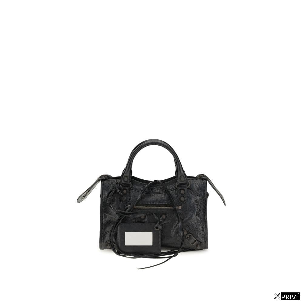 Black Lamb Leather Shoulder Bag — 1